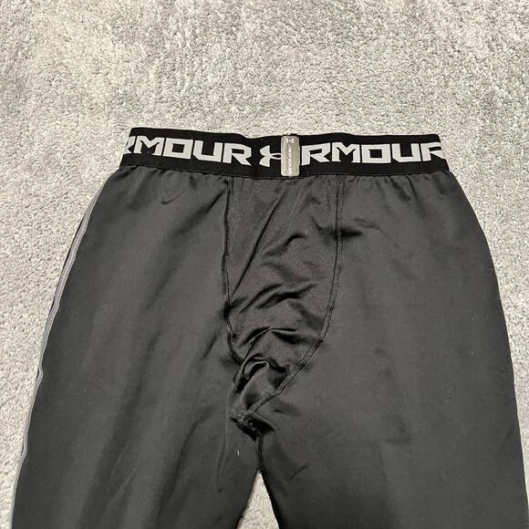 Under Armour Pants Mens XL Compression Legging Black Running Workout - Picture 4 of 9
